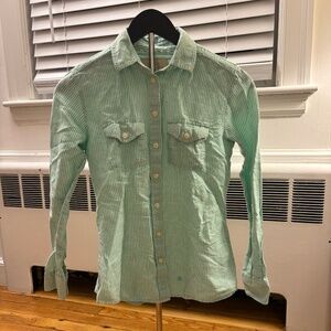 Like New Women's Banana Republic Linen Button Down Shirt Size XS